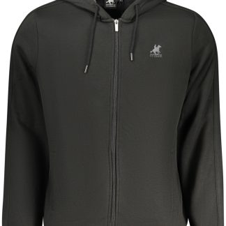 SUDADERA NEGRA CON CREMALLERA PARA HOMBRE US GRAND