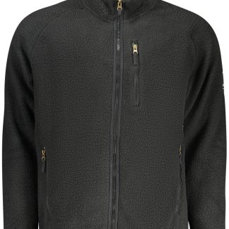 SUDADERA NEGRA CON CREMALLERA PARA HOMBRE US GRAND