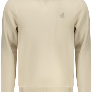 SUDADERA BEIGE CON CREMALLERA PARA HOMBRE US GRAND