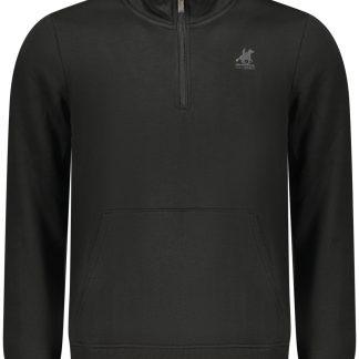 SUDADERA NEGRA CON CREMALLERA PARA HOMBRE US GRAND