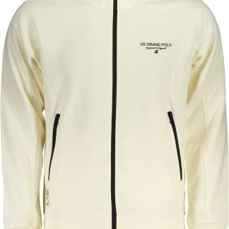 SUDADERA BLANCA CON CREMALLERA PARA HOMBRE US GRAND