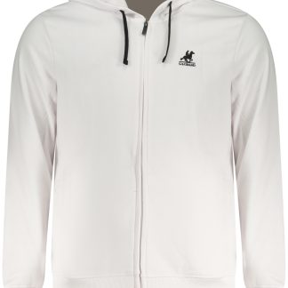 SUDADERA BLANCA CON CREMALLERA PARA HOMBRE US GRAND