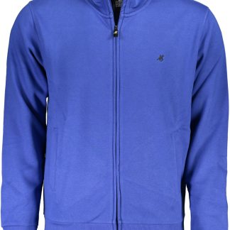 SUDADERA AZUL CON CREMALLERA PARA HOMBRE US GRAND
