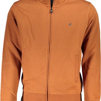 SUDADERA CON CREMALLERA MARRÓN PARA HOMBRE US GRAND
