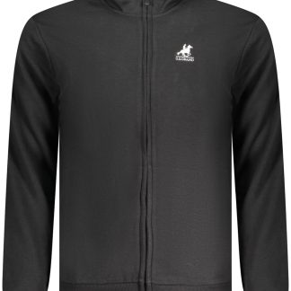 SUDADERA NEGRA CON CREMALLERA PARA HOMBRE US GRAND
