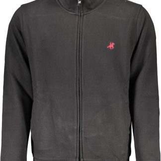 SUDADERA NEGRA CON CREMALLERA PARA HOMBRE US GRAND