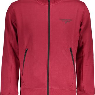 SUDADERA CON CREMALLERA PARA HOMBRE US GRAND RED