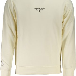 SUDADERA BLANCA CON CREMALLERA PARA HOMBRE US GRAND