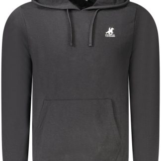 SUDADERA NEGRA CON CREMALLERA PARA HOMBRE US GRAND