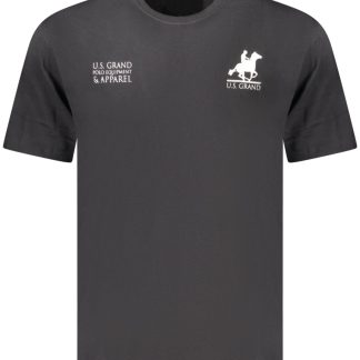 CAMISETA NEGRA DE MANGA CORTA PARA HOMBRE DE US GRAND