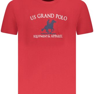 CAMISETA ROJA DE MANGA CORTA PARA HOMBRE DE LA GRAN ESTADOUNIDENSE