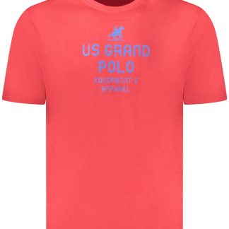 CAMISETA ROJA DE MANGA CORTA PARA HOMBRE DE LA GRAN ESTADOUNIDENSE