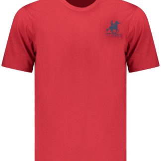 CAMISETA ROJA DE MANGA CORTA PARA HOMBRE DE LA GRAN ESTADOUNIDENSE