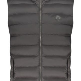 CHAQUETA NEGRA SIN MANGAS PARA HOMBRE US GRAND
