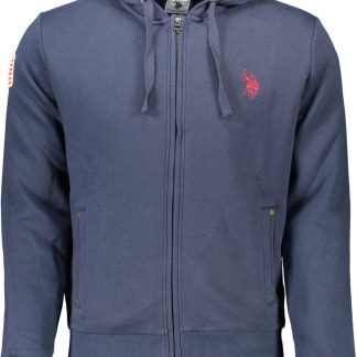 SUDADERA AZUL CON CREMALLERA PARA HOMBRE DE LA ASOCIACIÓN DE POLO DE EE. UU.
