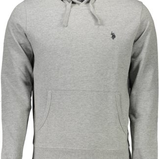 SUDADERA GRIS CON CREMALLERA PARA HOMBRE DE LA ASOCIACIÓN DE POLO DE EE. UU.
