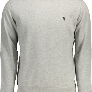 SUDADERA GRIS CON CREMALLERA PARA HOMBRE DE LA ASOCIACIÓN DE POLO DE EE. UU.