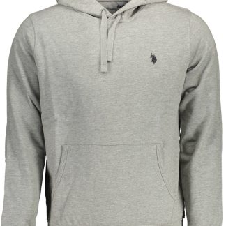 SUDADERA GRIS CON CREMALLERA PARA HOMBRE DE LA ASOCIACIÓN DE POLO DE EE. UU.