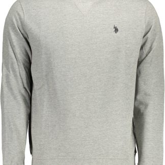 SUDADERA GRIS CON CREMALLERA PARA HOMBRE DE LA ASOCIACIÓN DE POLO DE EE. UU.