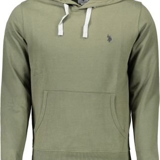 SUDADERA VERDE CON CREMALLERA PARA HOMBRE DE LA ASOCIACIÓN DE POLO DE EE. UU.