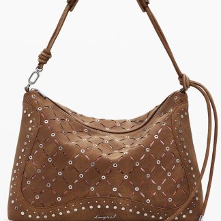 BOLSO MARRÓN DE MUJER DESIGUAL