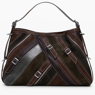 BOLSO MARRÓN DE MUJER DESIGUAL