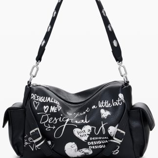BOLSO NEGRO DE MUJER DESIGUAL