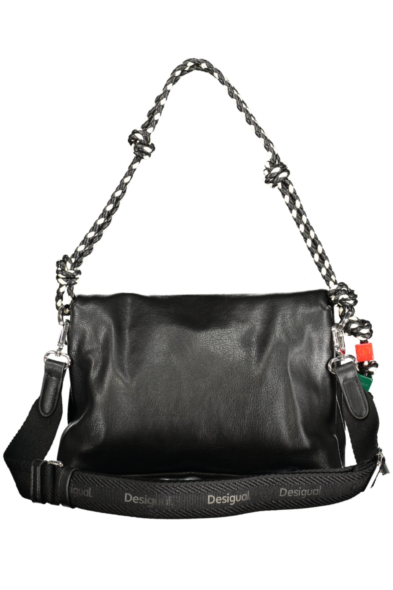 BOLSO NEGRO DE MUJER DESIGUAL - Imagen 2