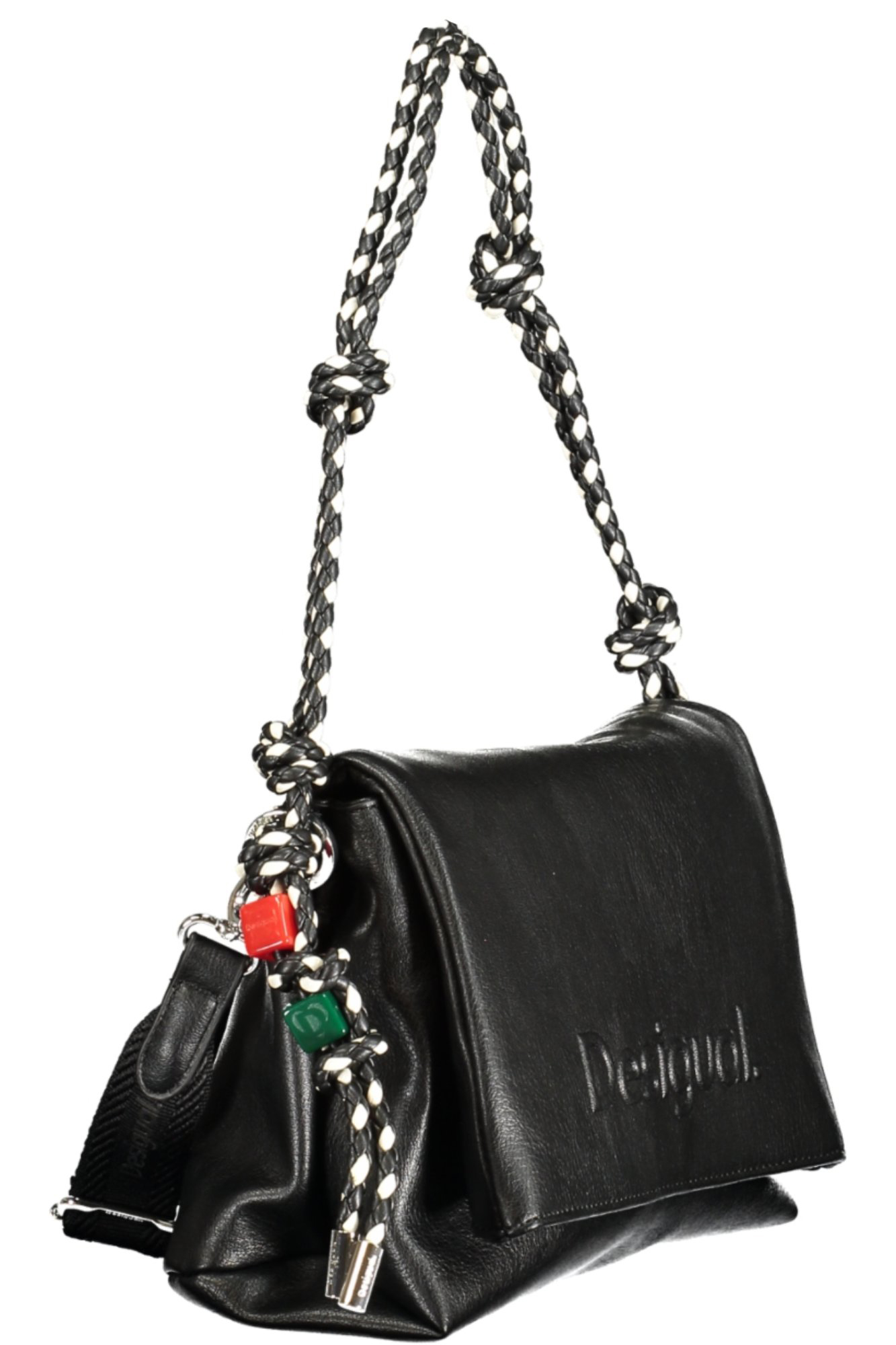 BOLSO NEGRO DE MUJER DESIGUAL - Imagen 3