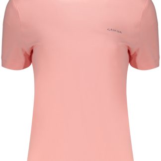Camiseta rosa de manga corta para mujer de Guess Jeans