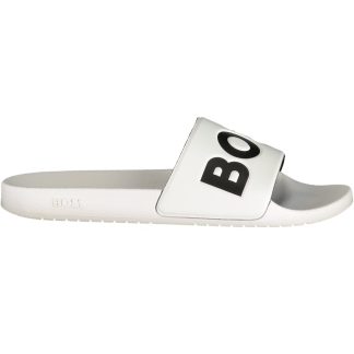 Pantuflas blancas para hombre de la marca Boss Footwear