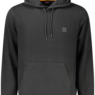 SUDADERA BOSS CON CREMALLERA NEGRA PARA HOMBRE