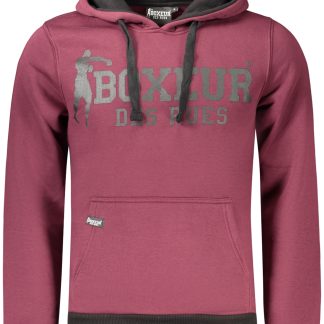 SUDADERA DE HOMBRE ROJA CON CREMALLERA BOXEUR DES RUES