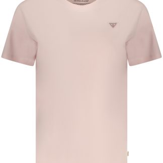 Camiseta rosa de manga corta para mujer de Guess Jeans