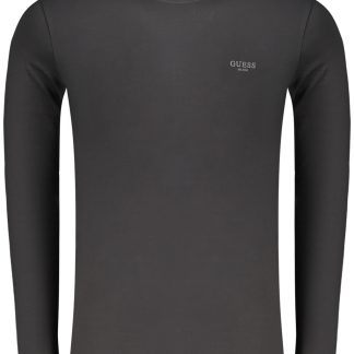 Camiseta de manga larga negra para hombre de Guess Jeans