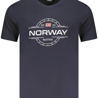 NORUEGA 1963 CAMISETA DE MANGA CORTA PARA HOMBRE AZUL