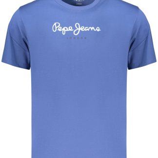 PEPE JEANS T-SHIRT MANICHE CORTE UOMO BLU