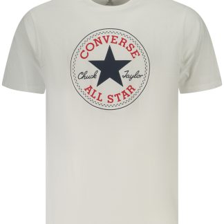 CONVERSE T-SHIRT MANICHE CORTE UOMO BIANCO