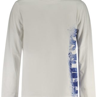 GUESS JEANS T-SHIRT MANICHE LUNGHE BAMBINO BIANCO