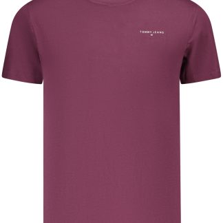 TOMMY HILFIGER T-SHIRT MANICHE CORTE UOMO VIOLA