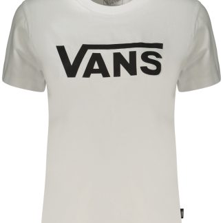 Camiseta blanca de manga corta para mujer Vans