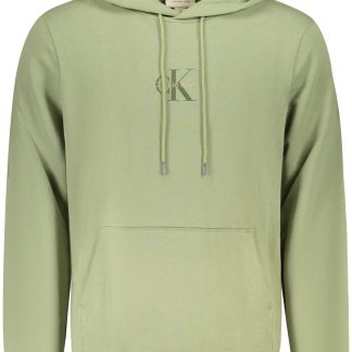 Sudadera con cremallera para hombre Calvin Klein, color verde.