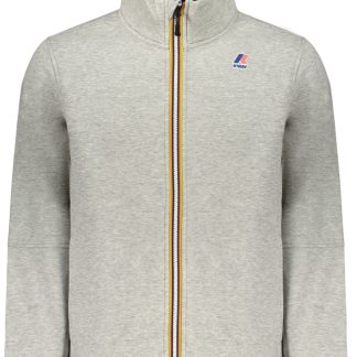 Sudadera con cremallera para hombre K-WAY, color gris