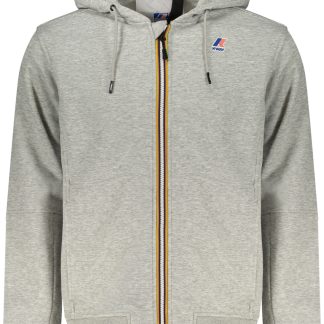 Sudadera con cremallera para hombre K-WAY, color gris