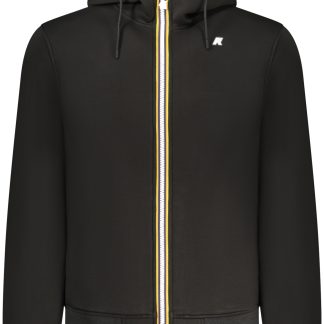SUDADERA NEGRA CON CREMALLERA PARA HOMBRE K-WAY