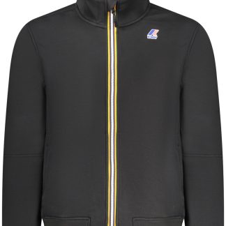 SUDADERA NEGRA CON CREMALLERA PARA HOMBRE K-WAY