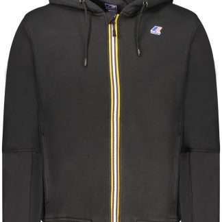 SUDADERA NEGRA CON CREMALLERA PARA HOMBRE K-WAY