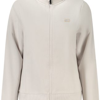 Sudadera gris con cremallera para mujer, Noruega 1963