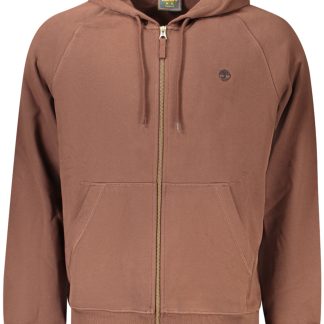 Sudadera Timberland marrón con cremallera para hombre