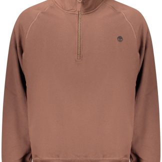 Sudadera Timberland marrón con cremallera para hombre